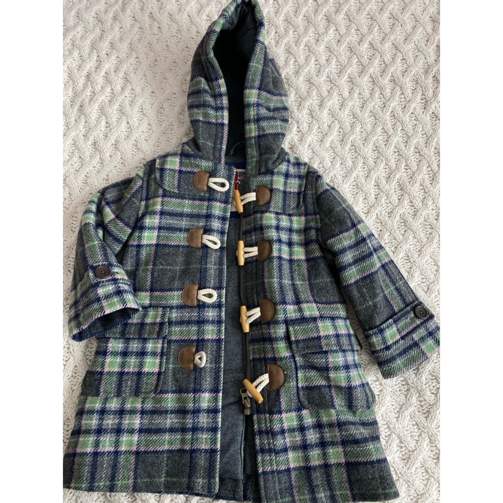 NWOT Mini Boden Girl’s Wool Toggle Coat Size 2-3Y